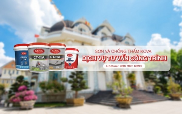 Sơn và chống thấm KOVA - dịch vụ tư vấn chủ nhà tận công trình