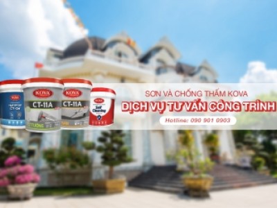 Sơn và chống thấm KOVA - dịch vụ tư vấn chủ nhà tận công trình