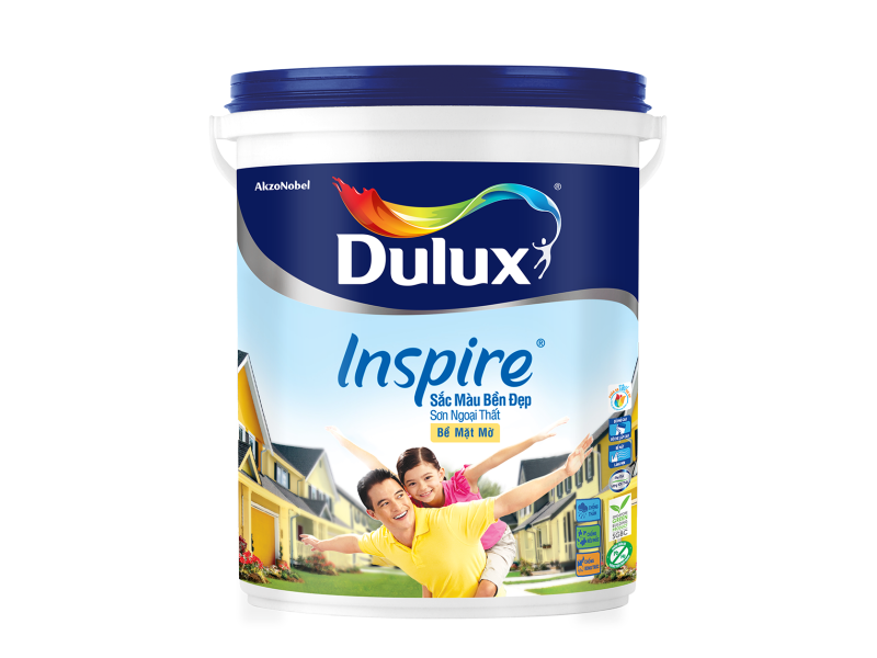 Dulux Inspire Ngoại Thất Sắc Màu Bền Đẹp Bề Mặt Mờ
