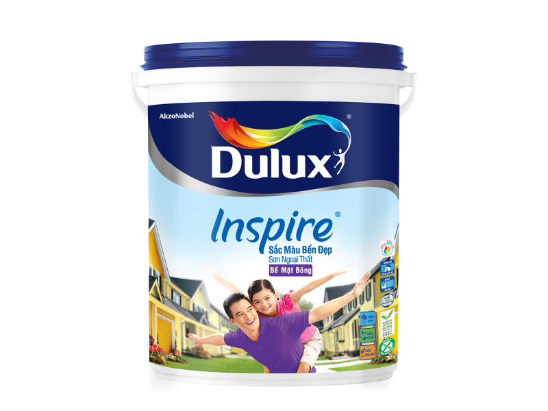 Dulux Inspire Ngoại Thất Sắc Màu Bền Đẹp Bề Mặt Bóng