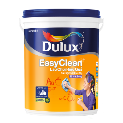 Dulux Easyclean Lau Chùi Hiệu Quả Bề Mặt Bóng