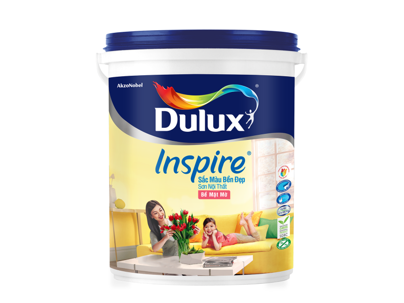Dulux Inspire Nội Thất Sắc Màu Bền Đẹp Bề Mặt Mờ