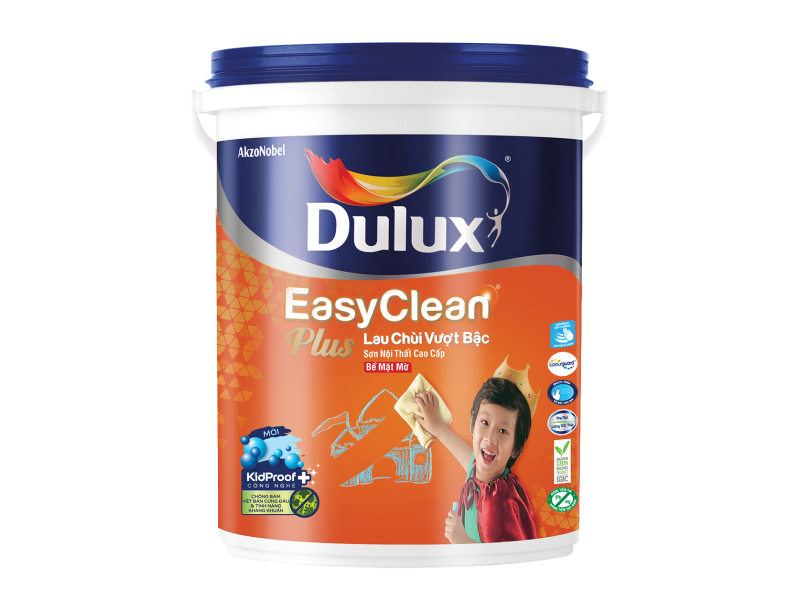 Dulux EasyClean Plus Lau Chùi Vượt Bậc Bề Mặt Mờ