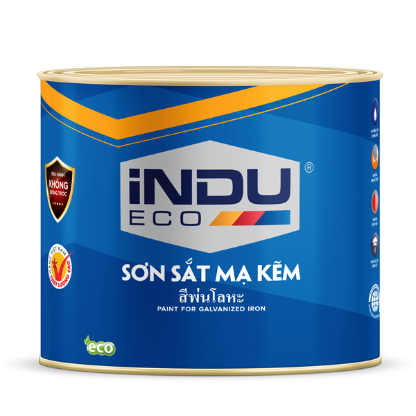 Sơn sắt mạ kẽm iNDU ECO