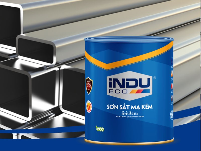 Sơn sắt mạ kẽm iNDU ECO