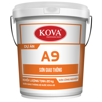 Sơn Giao Thông Hệ Nước KOVA A9- Màu Đen