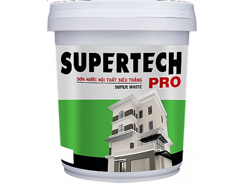 Sơn Nước Nội Thất Siêu Trắng Supertech Pro